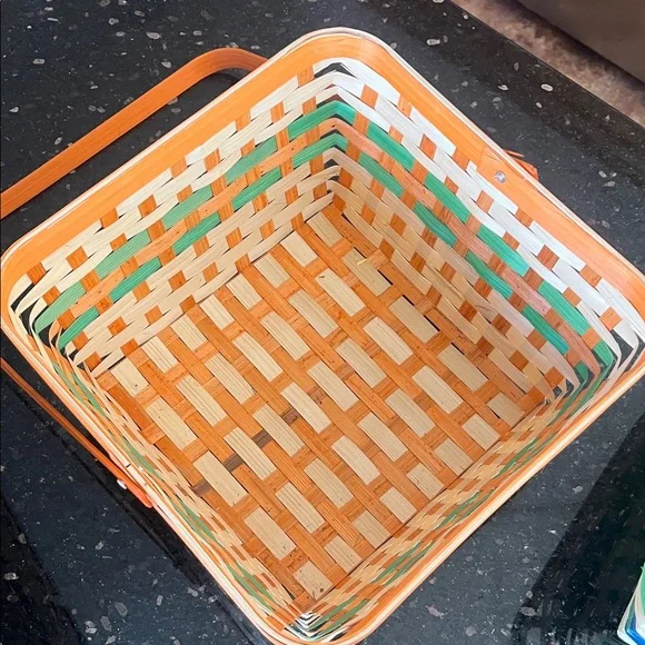 ♥️3 Large Woven Square Cottondale Easter Baskets Set - Picture 5 of 7